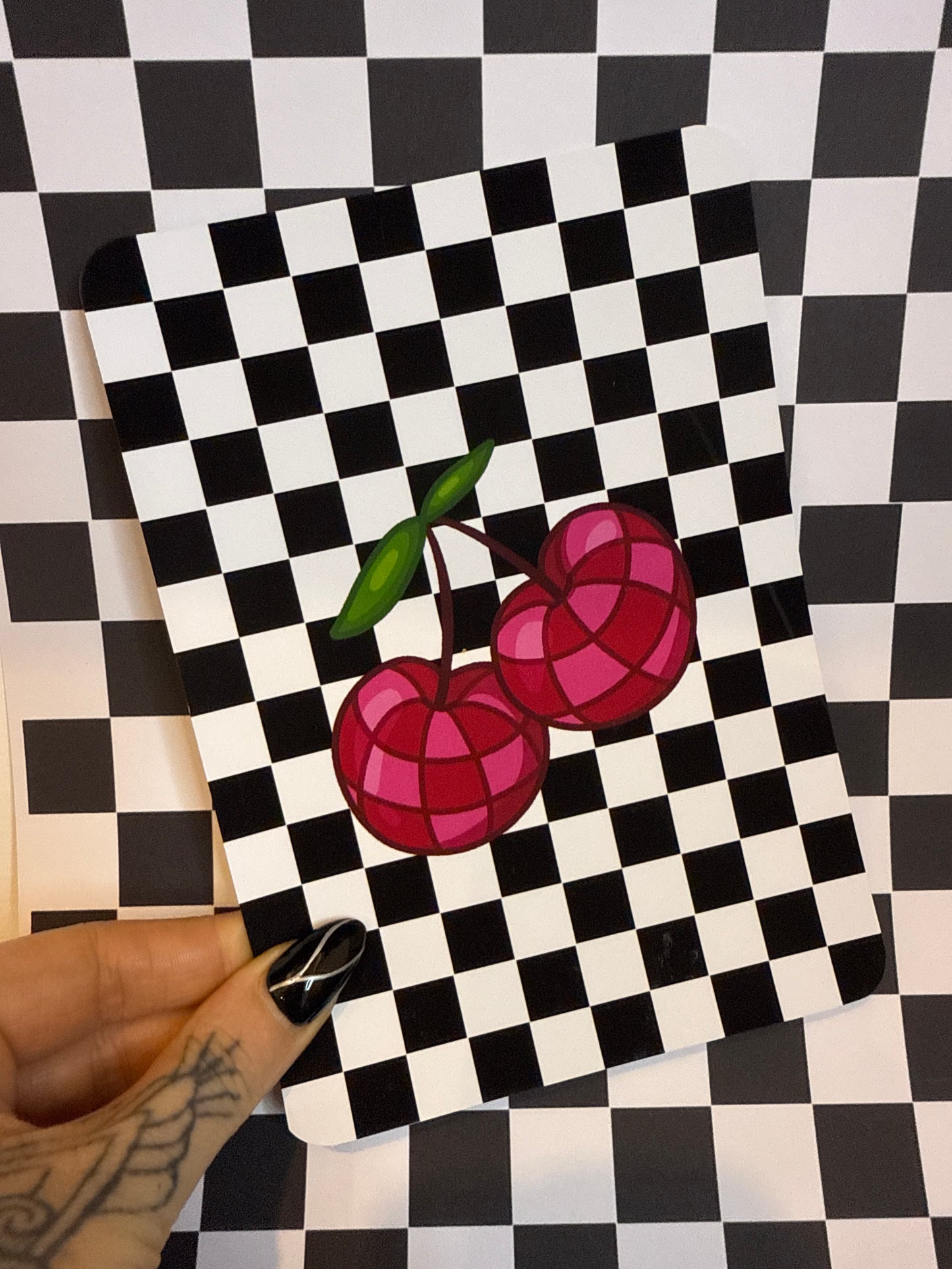Checkered Cherries - Kindle Insert
