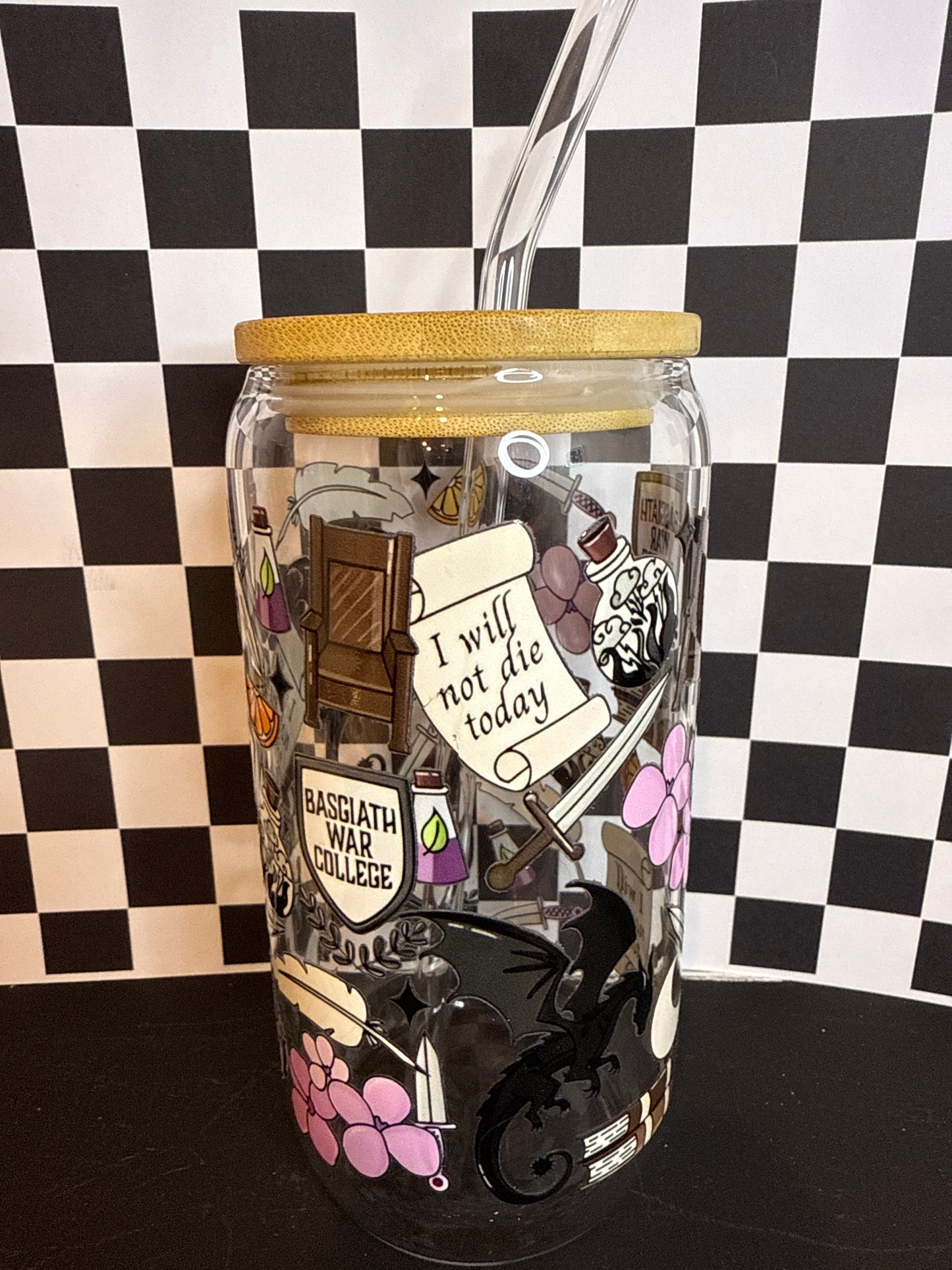 Forth Wing- 16oz Glass Tumbler