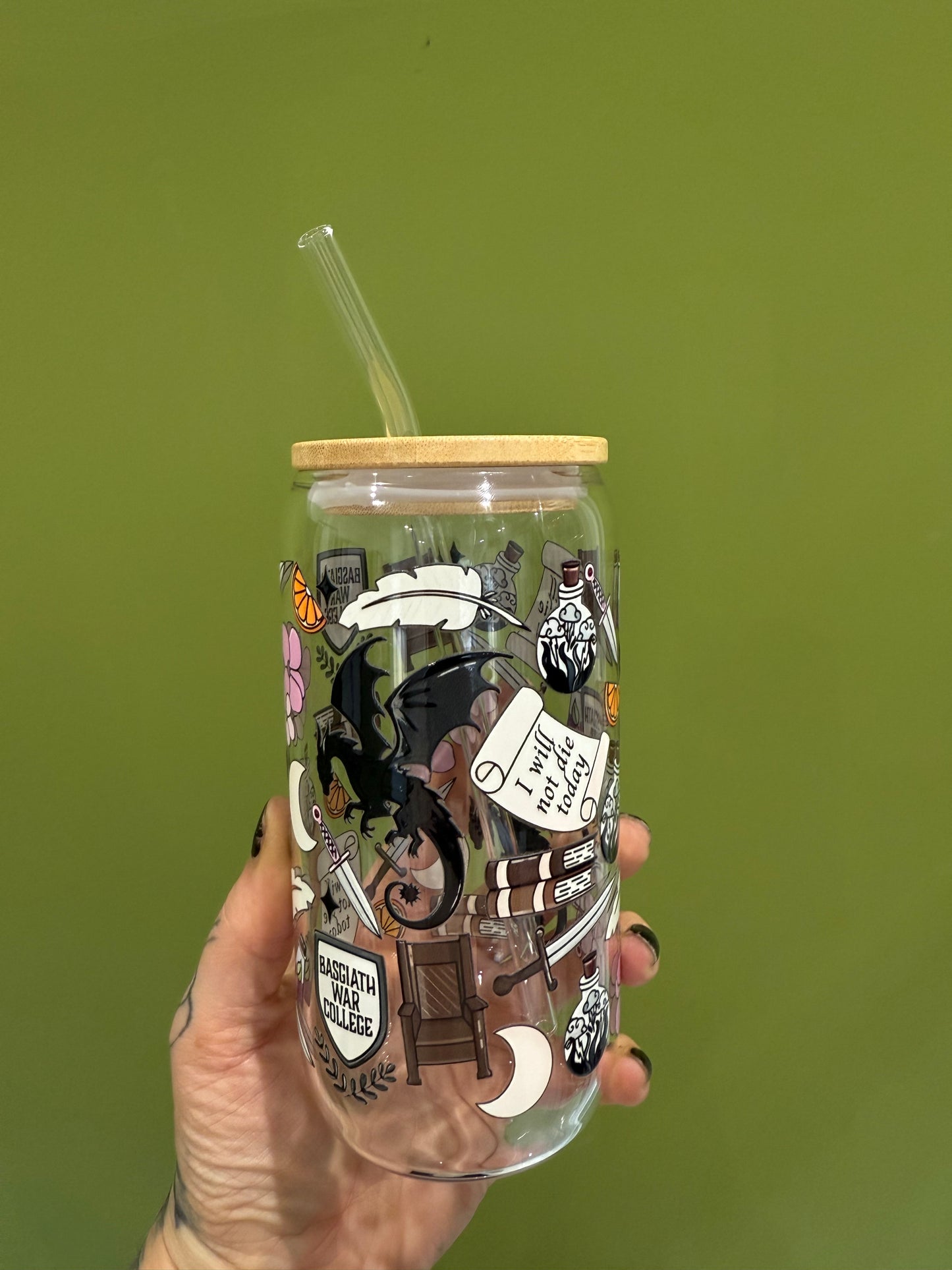 Forth Wing- 16oz Glass Tumbler