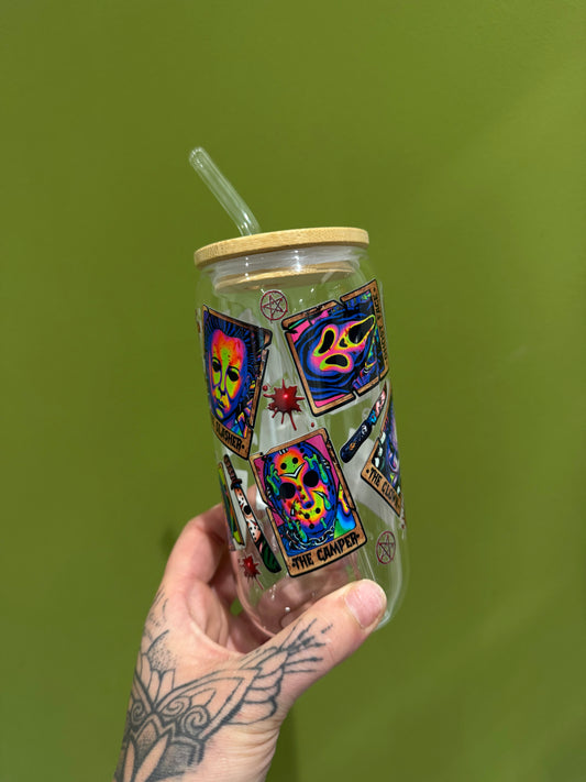Girly Horror - 16oz Glass Tumbler