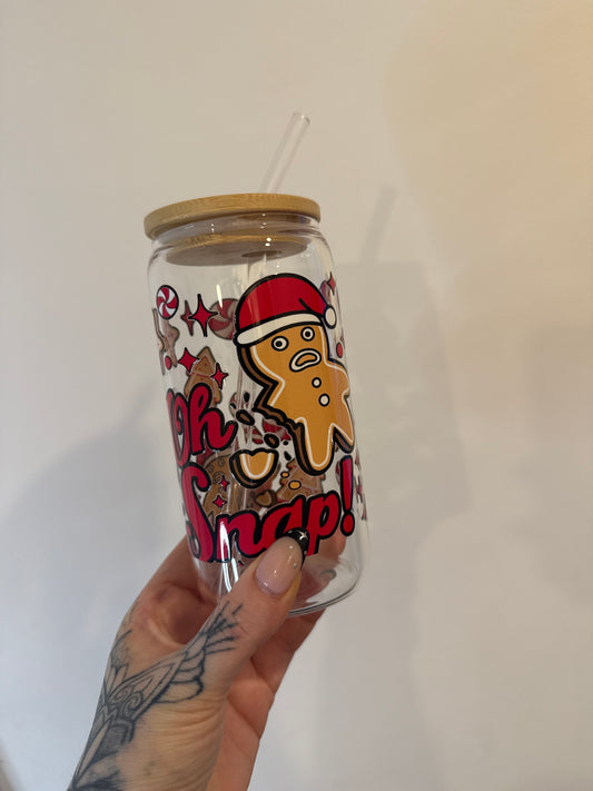 Oh Snap - 16oz Glass Tumbler