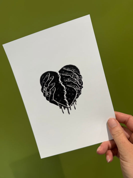 Skull Heart - A5 Print