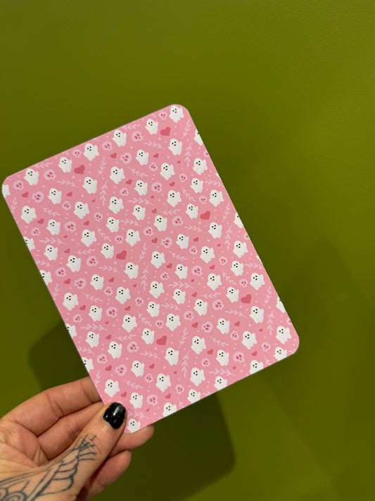 Halloween Pink Ghosts - Kindle Insert