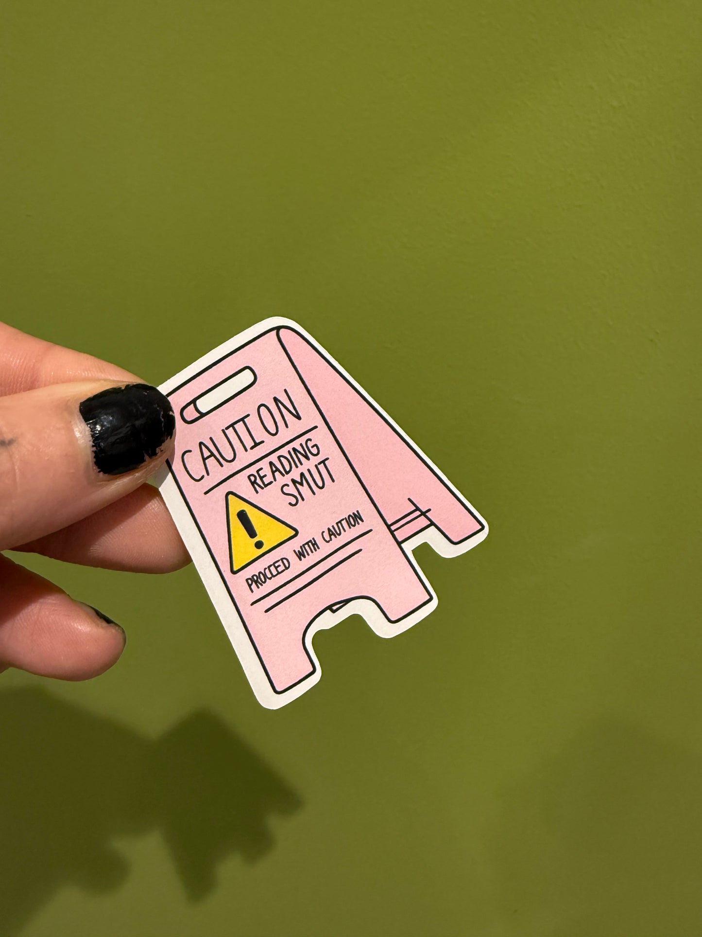 CAUTION reading smut - Sticker