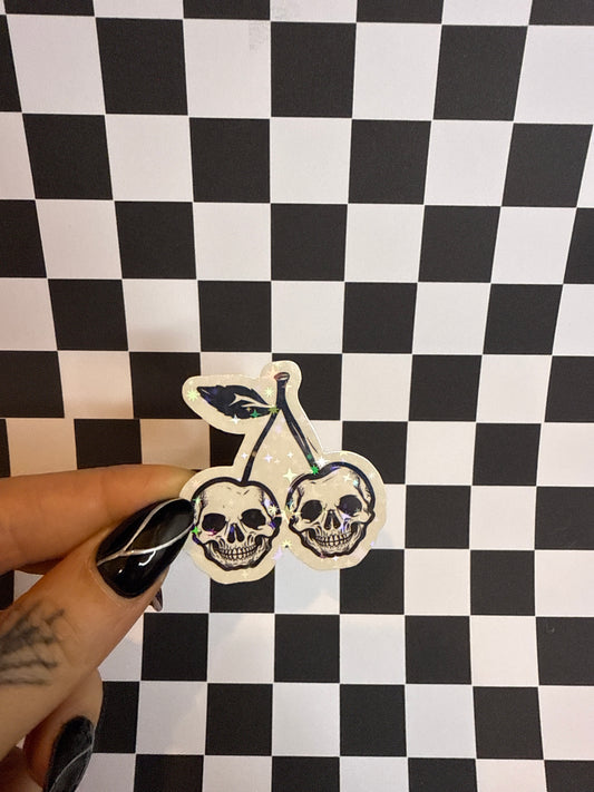 Skull Cherries - Sticker