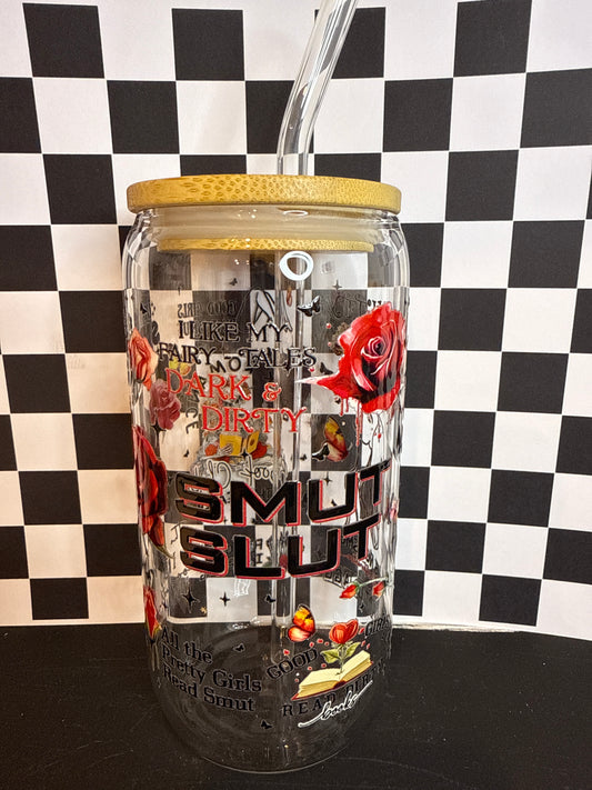 Smut Sl*t - 16oz Glass Tumbler