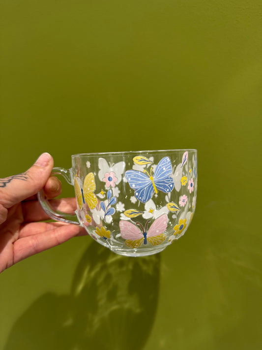 Butterflies  - Glass Mug