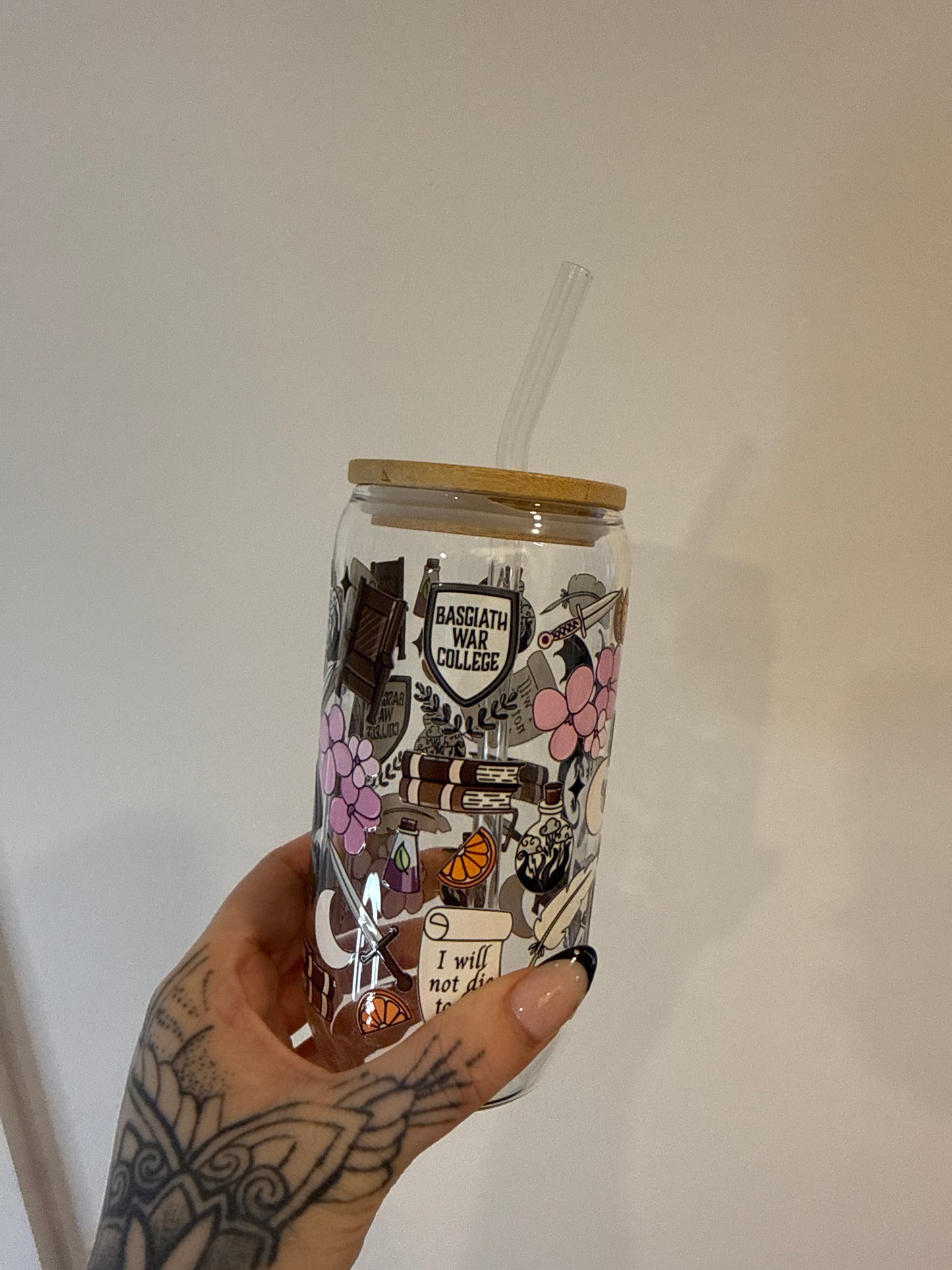 Forth Wing- 16oz Glass Tumbler