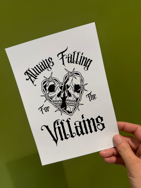 Villains- A5 Print