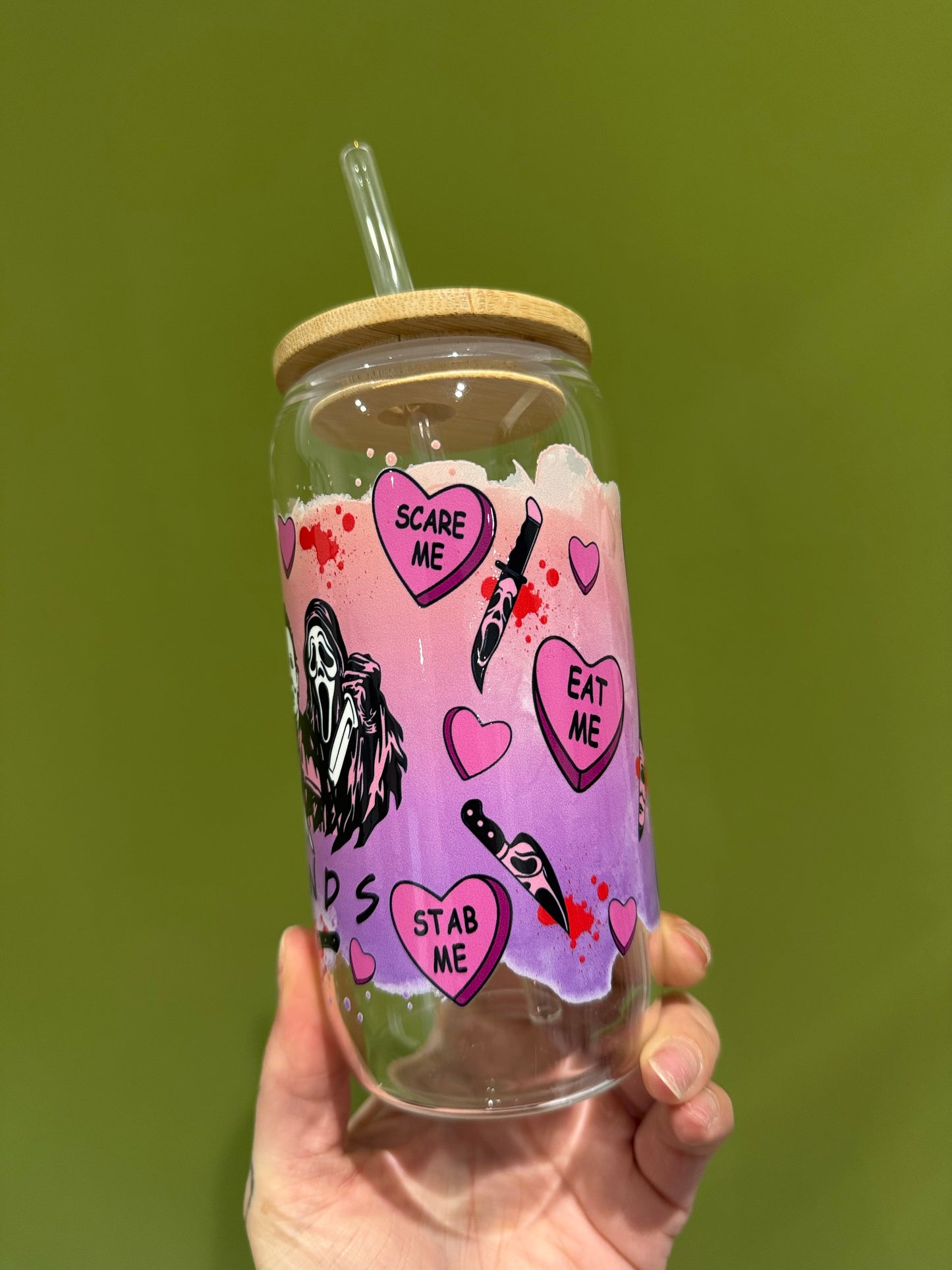 Horror Friends - 16oz Glass Tumbler