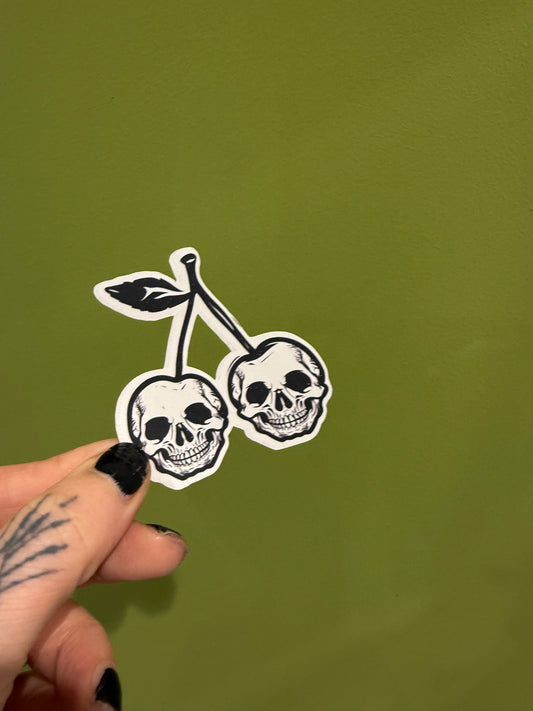 Skull Cherries - Sticker