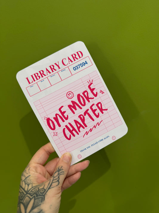 One More Chapter - Kindle Insert