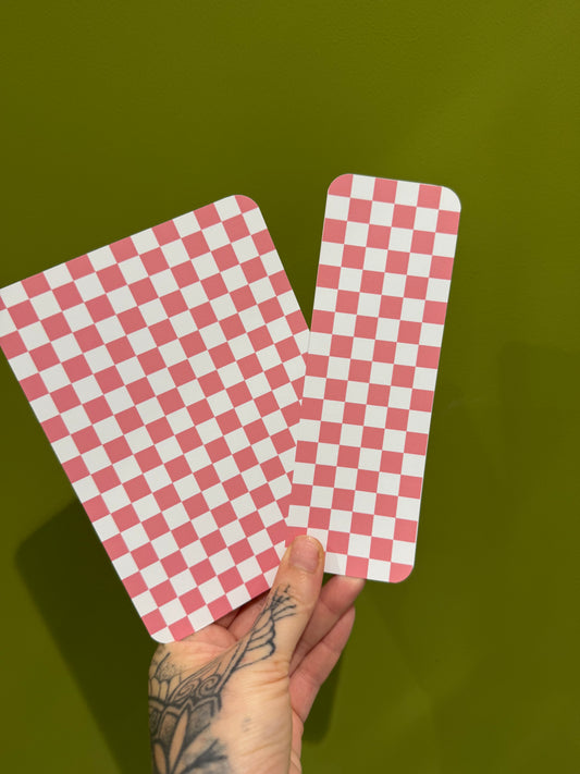 Checkered - Kindle Insert & Bookmark