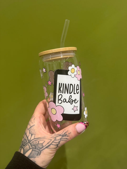 Kindle Babe - 16oz Glass Tumbler